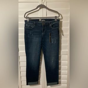NWT KUT from the Kloth Catherine Boyfriend Jeans Distressed Size 12